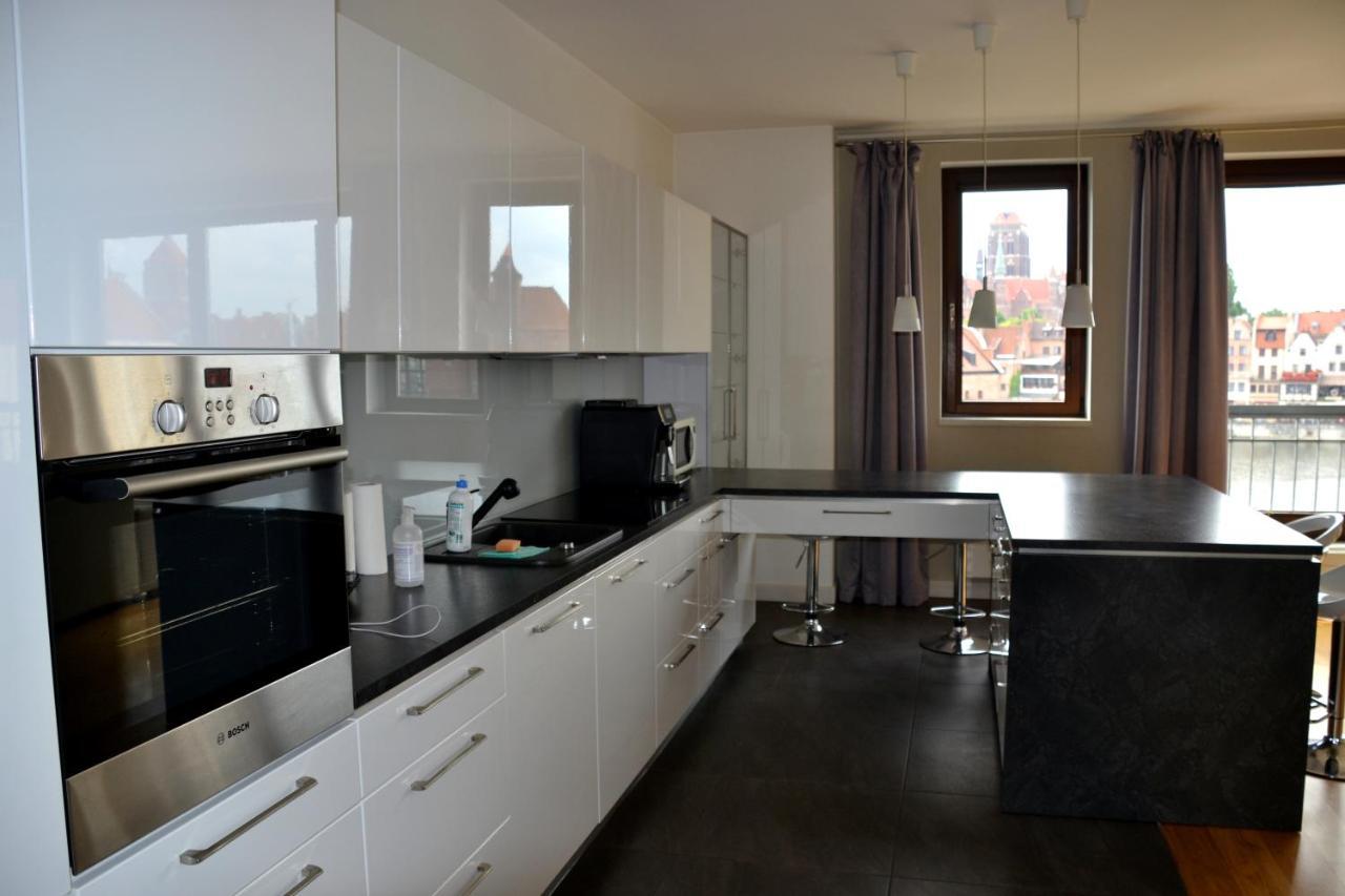 Apartamenty Centrum Nad Motlawa Z Widokiem Na Patio Z Balkonem Danzica Esterno foto