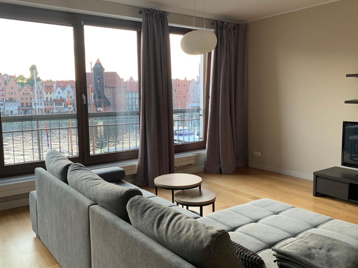 Apartamenty Centrum Nad Motlawa Z Widokiem Na Patio Z Balkonem Danzica Esterno foto